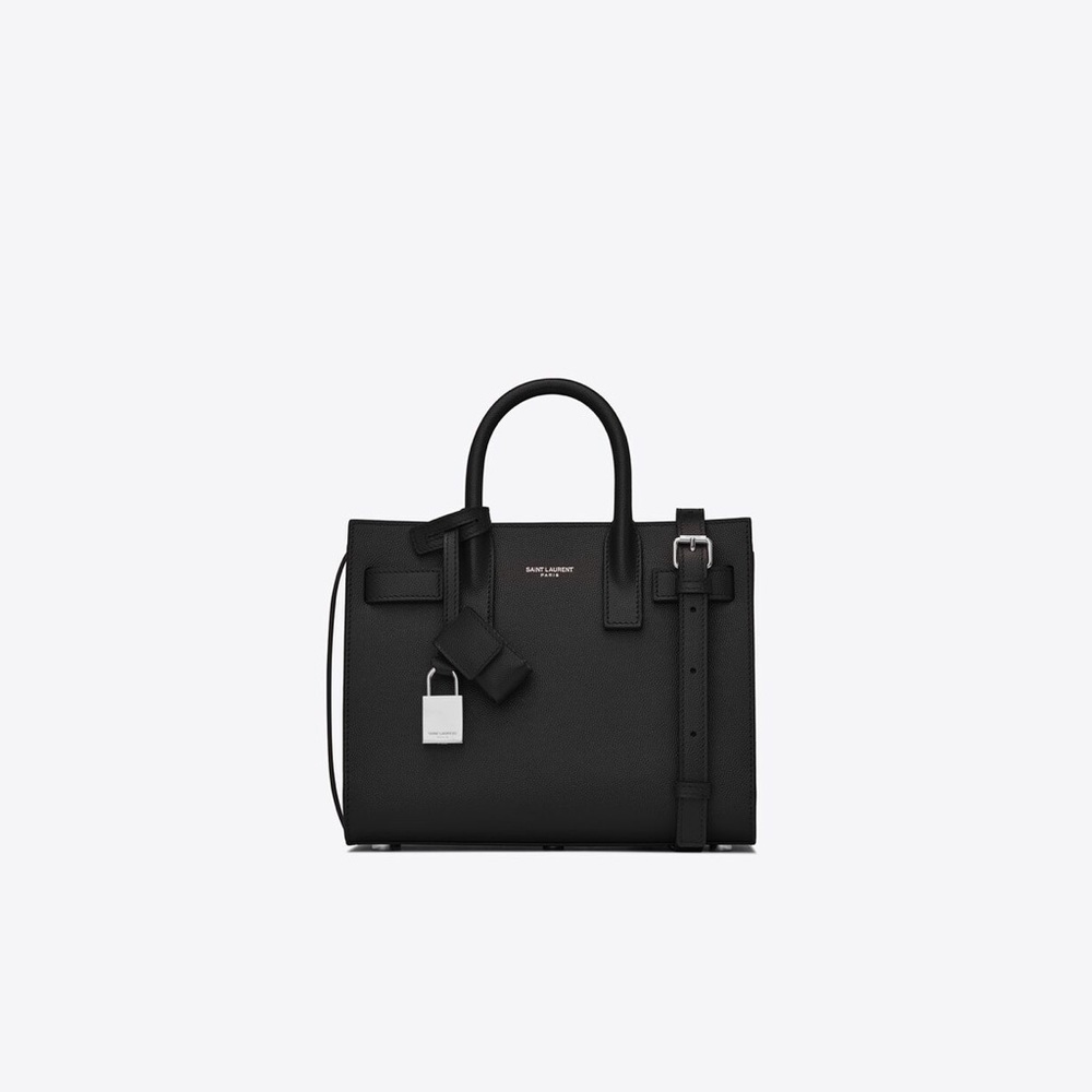 Saint Laurent SAC DE JOUR NANO IN GRAINED LEATHER